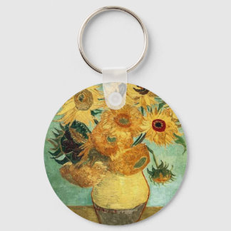Solblommor i Vas (F455) Van Gogh Fine Art Nyckelring