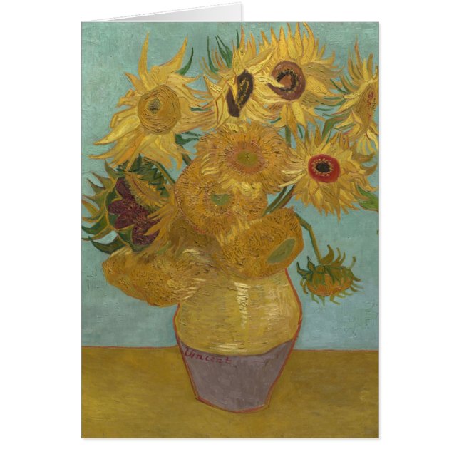 Solblommor i Vas (F455) Van Gogh Fine Art OBS Kort (Framsidan)