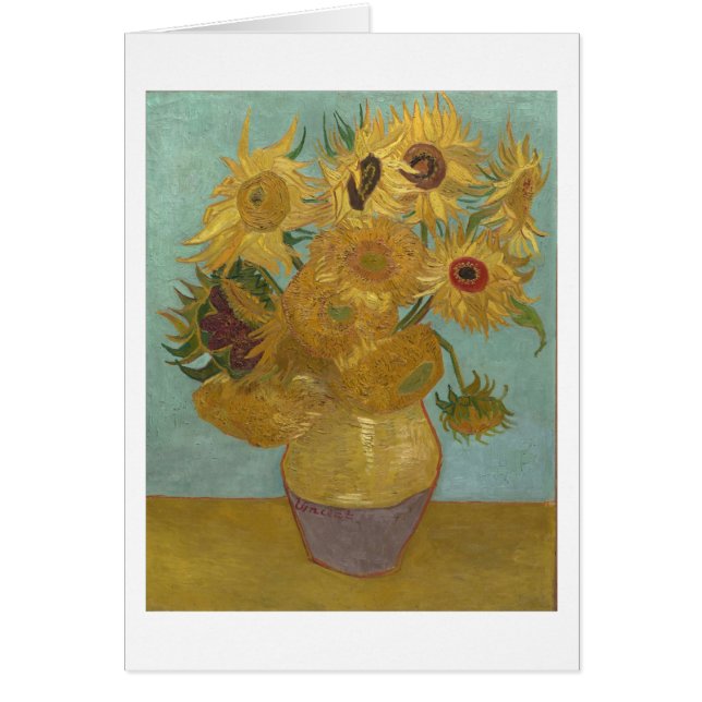 Solblommor i Vas (F455) Van Gogh Fine Art OBS Kort (Framsidan)