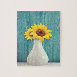 Solblommor i vas pussel