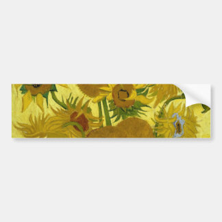 Solblommor i Vas Van Gogh Fine Art Bildekal