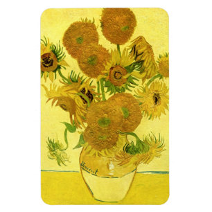 Solblommor i Vas Van Gogh Fine Art Magnet