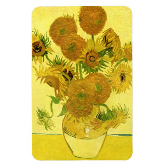 Solblommor i Vas Van Gogh Fine Art Magnet