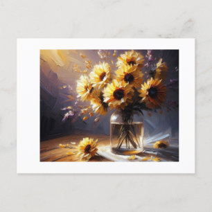 Solblommor i Vas Vykort