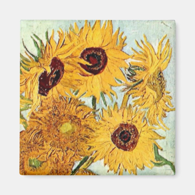 Solblommor Impression Magnet (Framsidan)