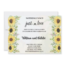 Solblommor Inget Finare bara Kärlek Elopement