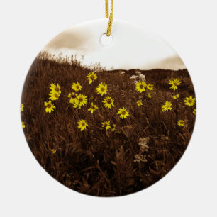 Solblommor Julgransprydnad Keramik