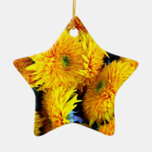 Solblommor Julgransprydnad Keramik