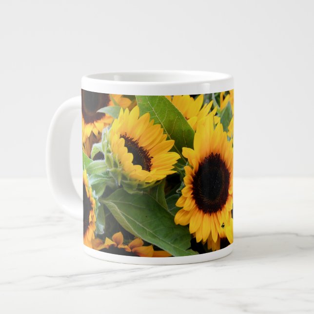 Solblommor Jumbo Mugg (Framsida vänster)