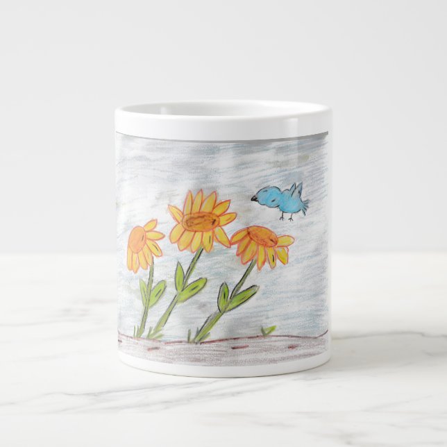 Solblommor Jumbo Mugg (Framsidan)