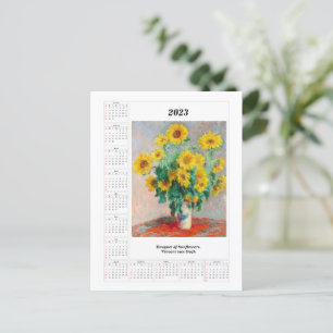 Solblommor Kalender för 2023 Vincent van Gogh Vykort