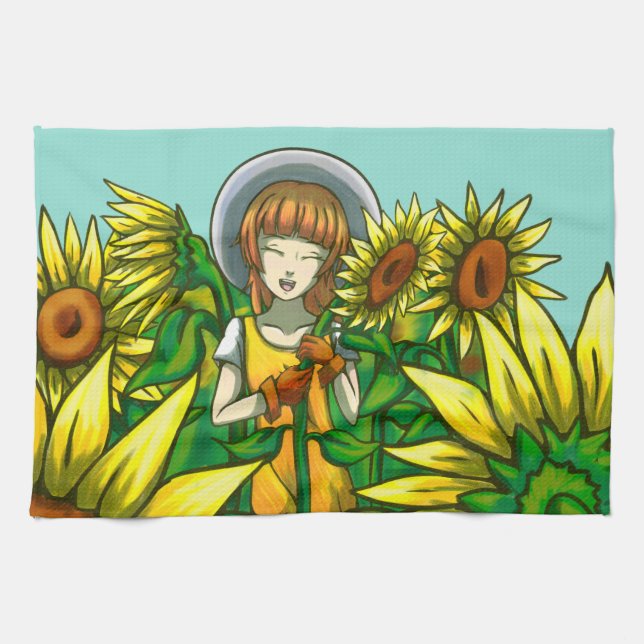 Solblommor Kökshandduk (Horisontell)