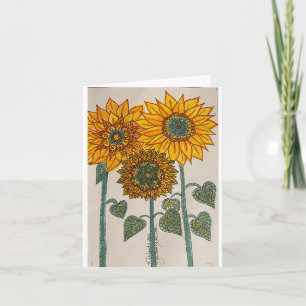 Solblommor Kort