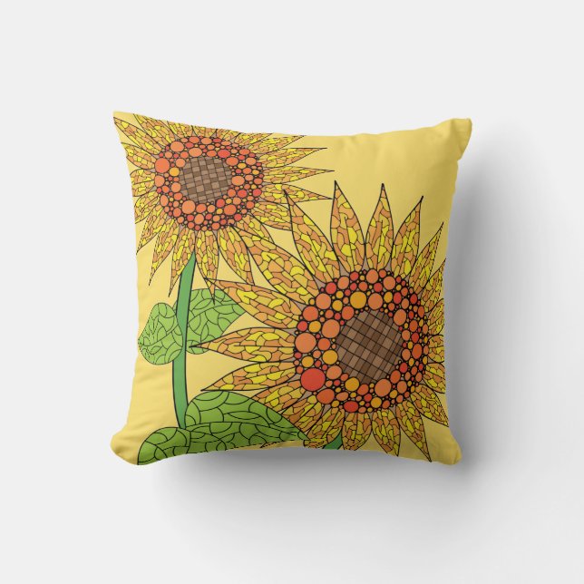 Solblommor Kudde (Framsida)