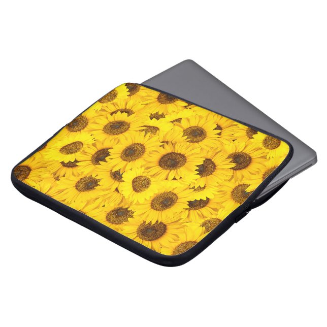 Solblommor Laptop Fodral (Framsida topp)