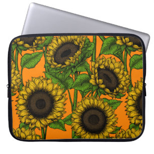 Solblommor Laptop Fodral