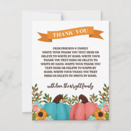 Solblommor Little Pumpkin Gender Reveal Tack