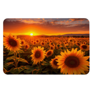 Solblommor Magnet