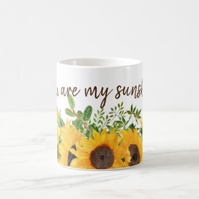 Solblommor med dig är min solskensoffert kaffemugg (Center)