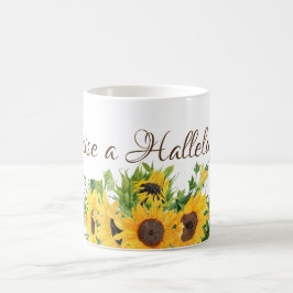 Solblommor med Raise a Hallelujah Kaffemugg