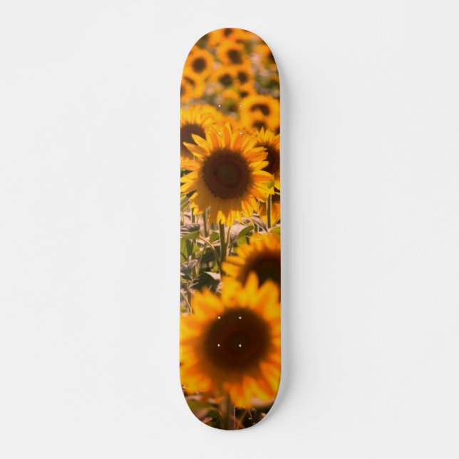 Solblommor Mini Skateboard Bräda 18,5 Cm (Framsida)