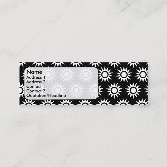 Solblommor Mini Visitkort (Framsida)