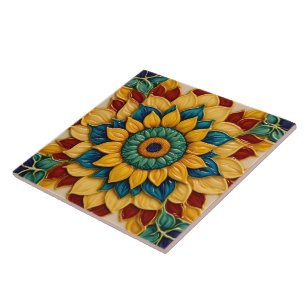 Solblommor Modern BeSnygg samling Kakelplatta