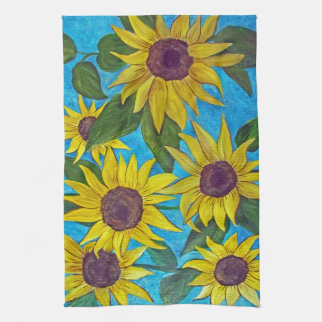 Solblommor MoJo Kitchen Towel Kökshandduk (Vertikal)