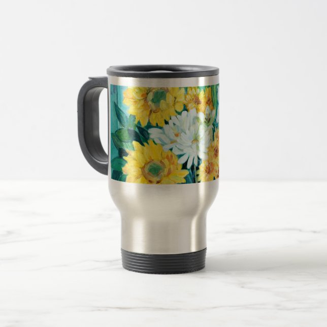 Solblommor, Morsa och Lilies Resemugg (Framsida vänster)