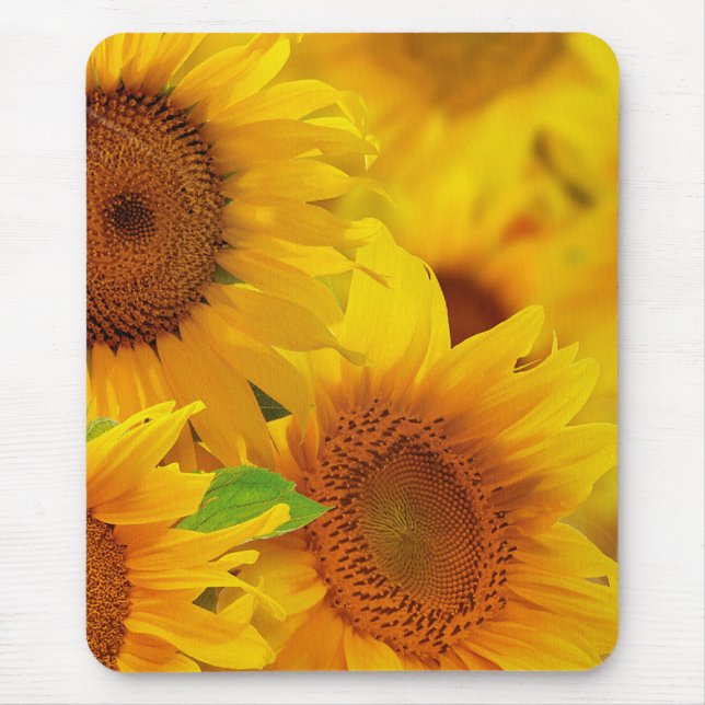 Solblommor Mouse Pad Musmatta (Framsidan)