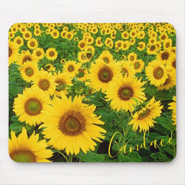 Solblommor Mouse Pad Musmatta (Framsidan)