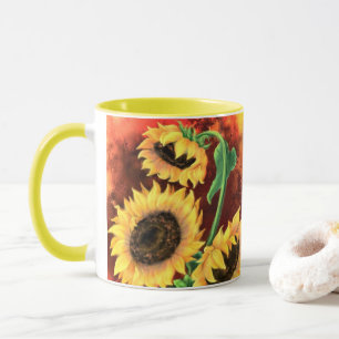 Solblommor Mugg