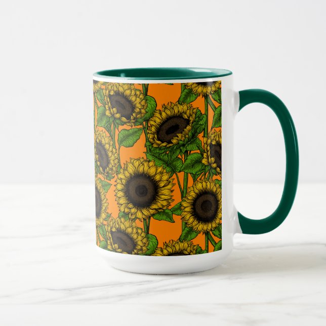Solblommor Mugg (Höger)