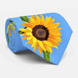 Solblommor Neck Tie Blå himmel Slips