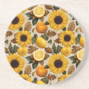 Solblommor och Citrus Autumn Home Decor Underlägg