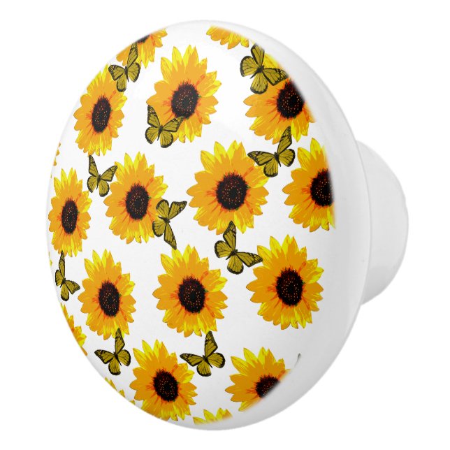 Solblommor och fjärilar, knopp (Höger)