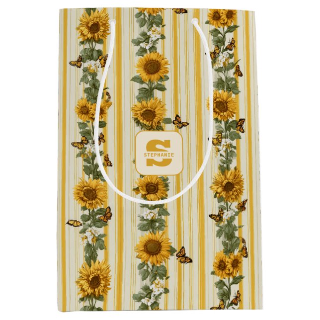 Solblommor och fjärilar på Gult Rand (Framsidan)