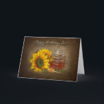 Solblommor och honung- BIRTHDAY - SISTER Kort<br><div class="desc">Se andra kategorier med samma bild.</div>