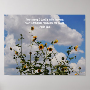 Solblommor och moln Poster i bibelkonst