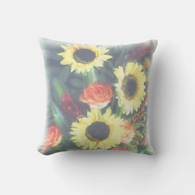 Solblommor och Rosor American MoJo Pillow Kudde (Framsida)