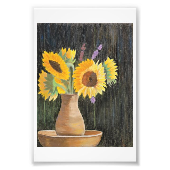 Solblommor och skuggor fototryck (Framsidan)