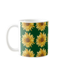 Solblommor på en grönt fält - sommar