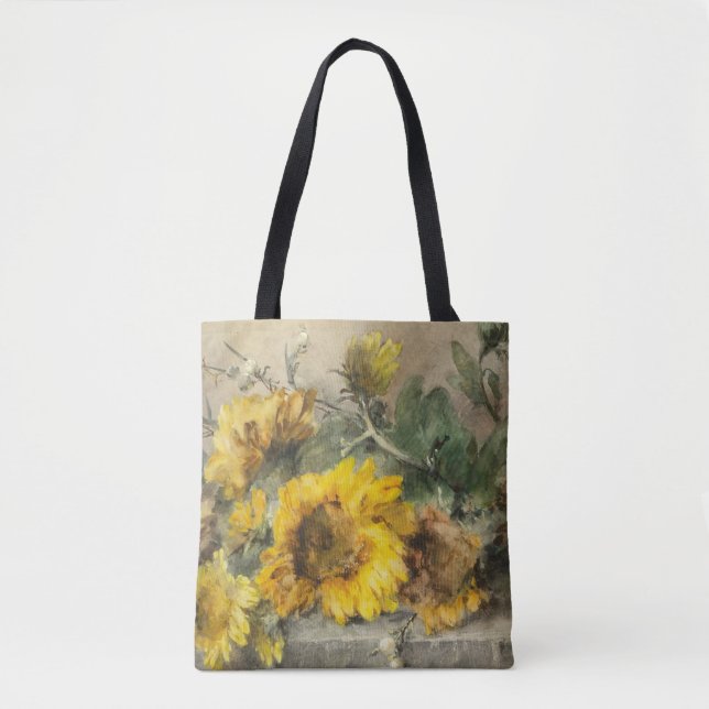 Solblommor på en stenbok av Roosenboom Tygkasse (Framsida)