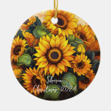 Solblommor Personlig Ornament