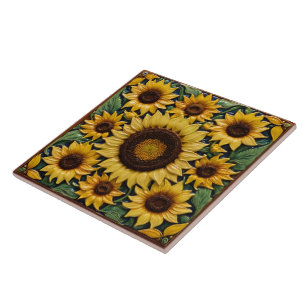 Solblommor Popular Benice Collection Kakelplatta