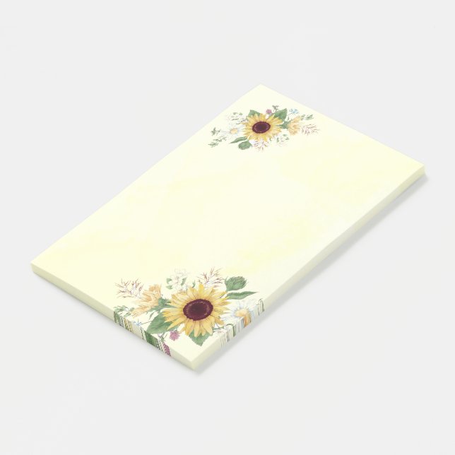 Solblommor Post-it Block (Vinklad)