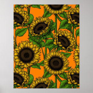 Solblommor Poster