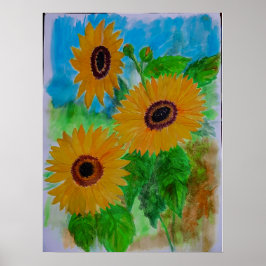 Solblommor Poster