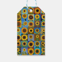 Solblommor Presentetikett