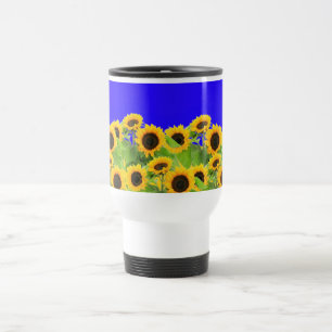 Solblommor Resemugg Ukraina Flagga Färg